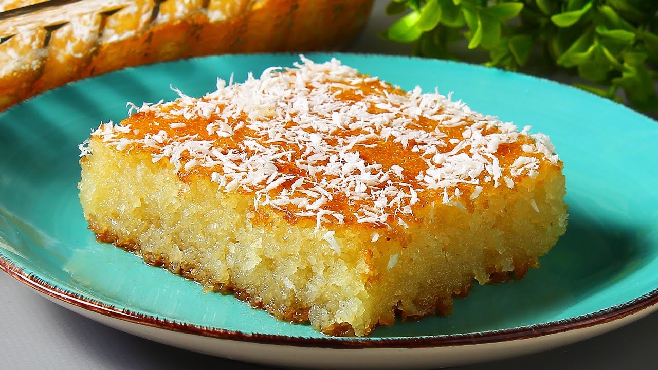 طريقة عمل البسبوسة بالقشطة في المنزل
